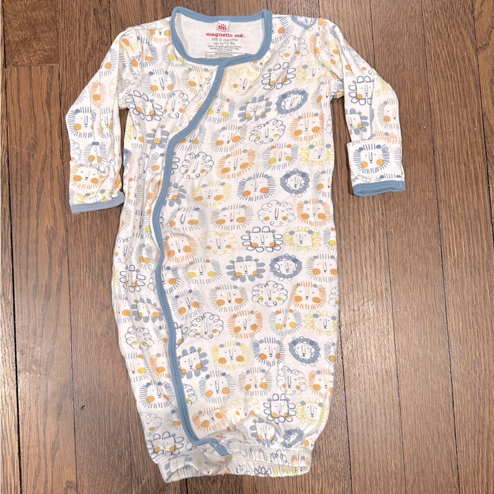 Magnetic Me Sleep Gown Sack- Lions- size NB-3mo